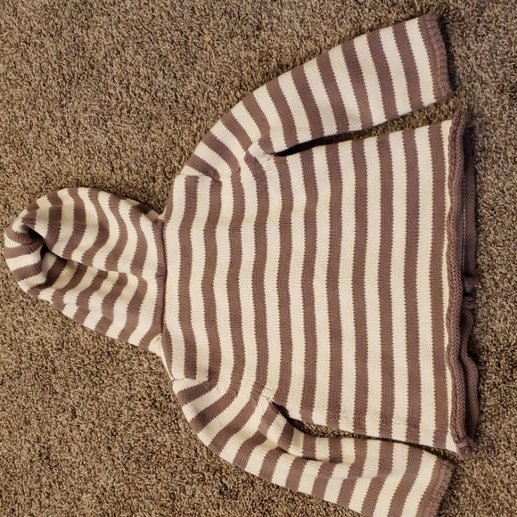 90cm Organic cotton knit hoodie 2t+ - Picture 5 of 5